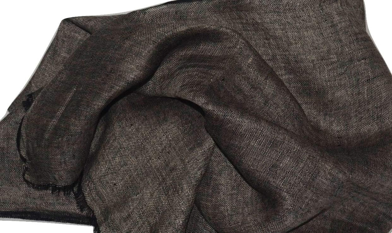 100% Pure Linen Scarf, Two Tone Melange, Large, Airy, Breathable, All Weather Linen Scarf.