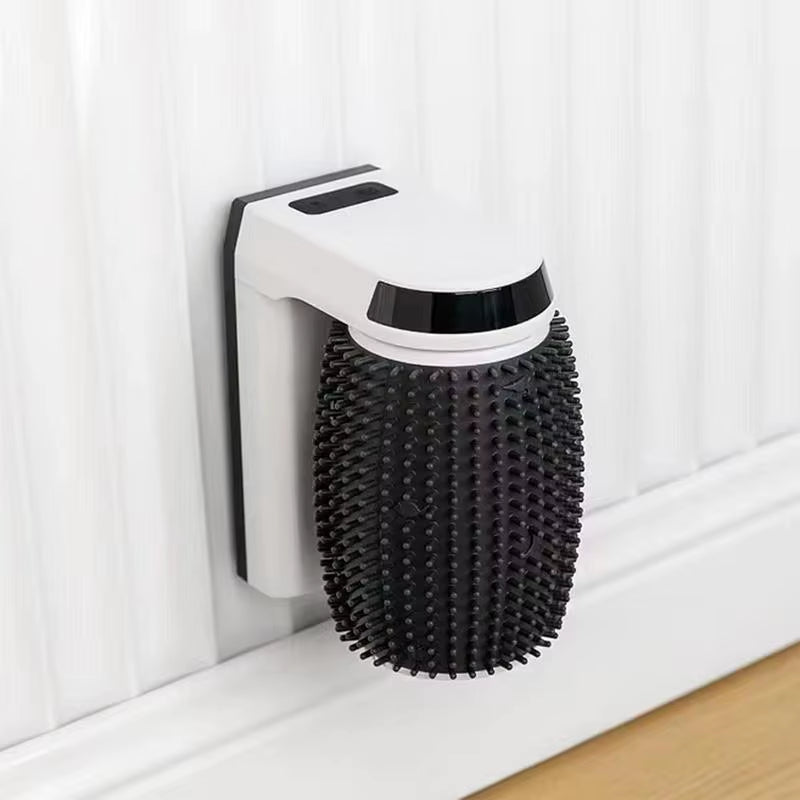 Smart Cat Self Groomer with Catnip Automatic Rotating Cat Massager Wall Corner Groomers Smart Self Cleaning Cat Brush