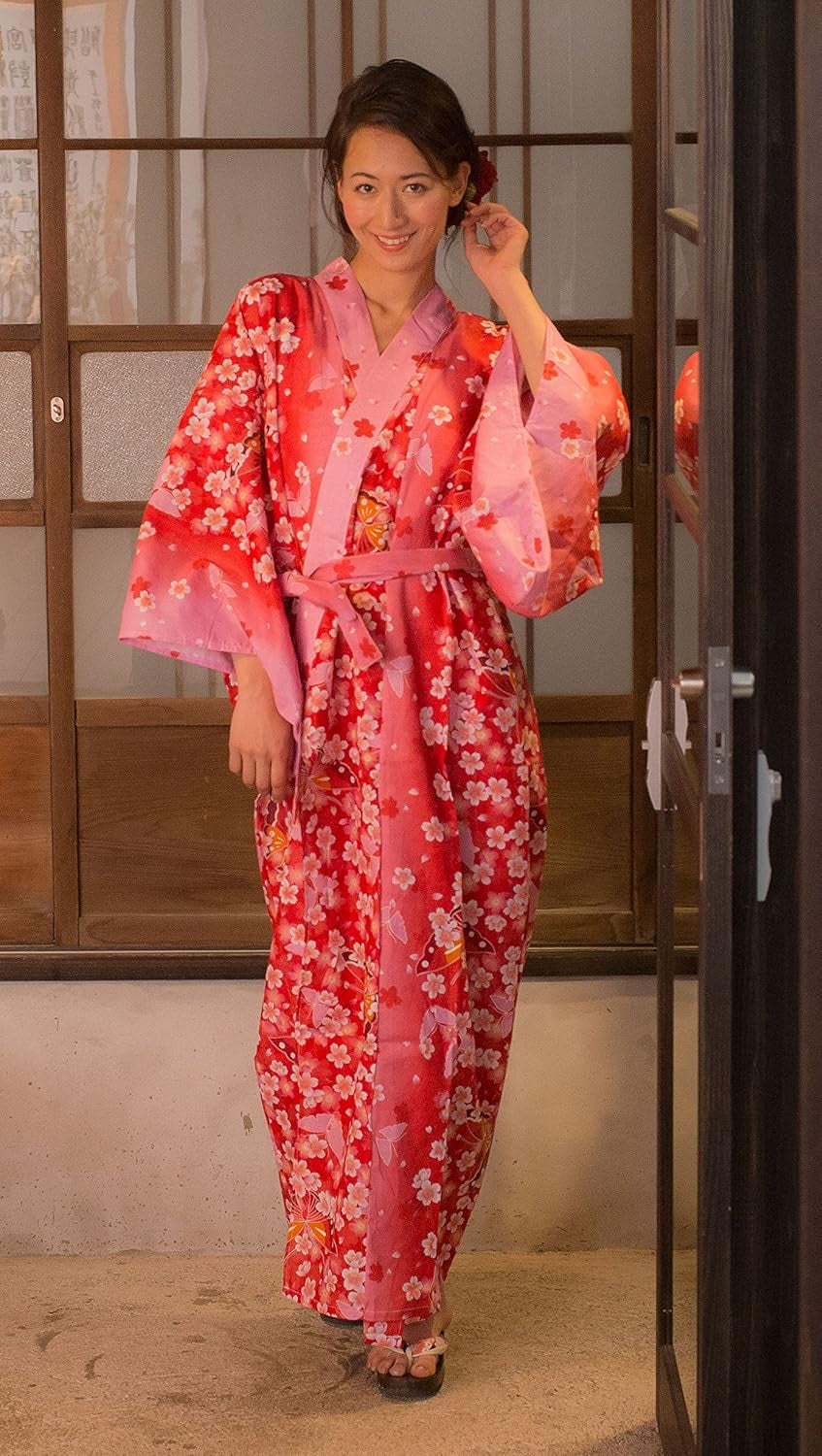 Kimura Jitsugyo Women'S Kyoto Traditional Easy Wearing Kawaii Yukata Robe(Japanese Casual Kimono) Set 2