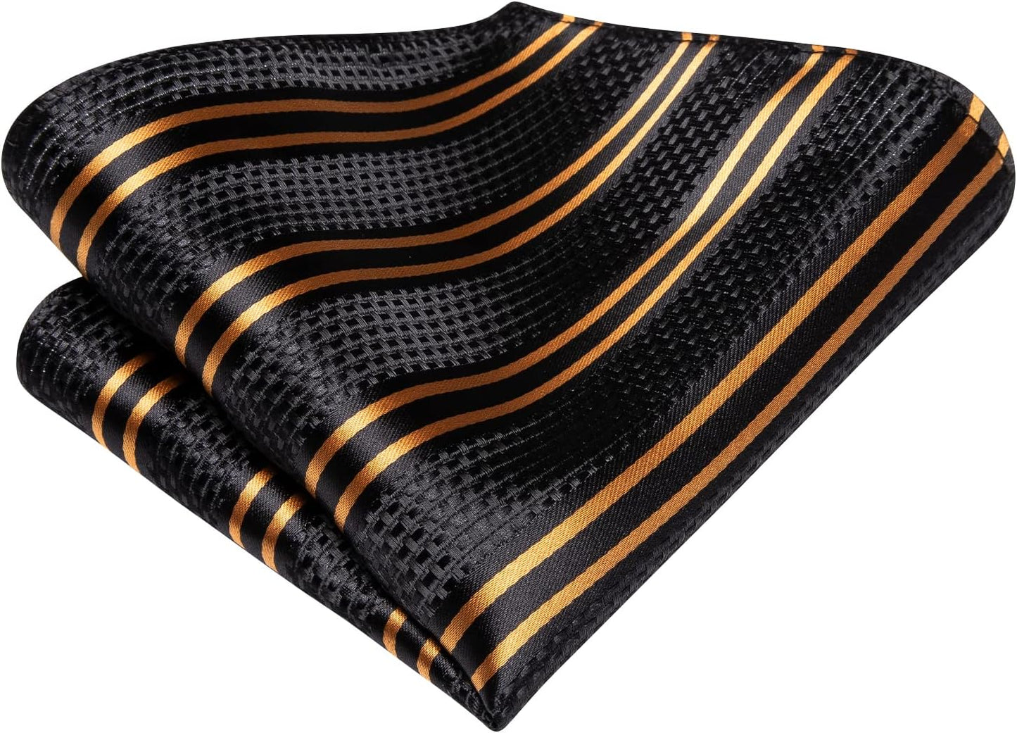 Men Ties Sets Silk Stripe Paisley Necktie Pocket Square Cufflinks for Business Wedding