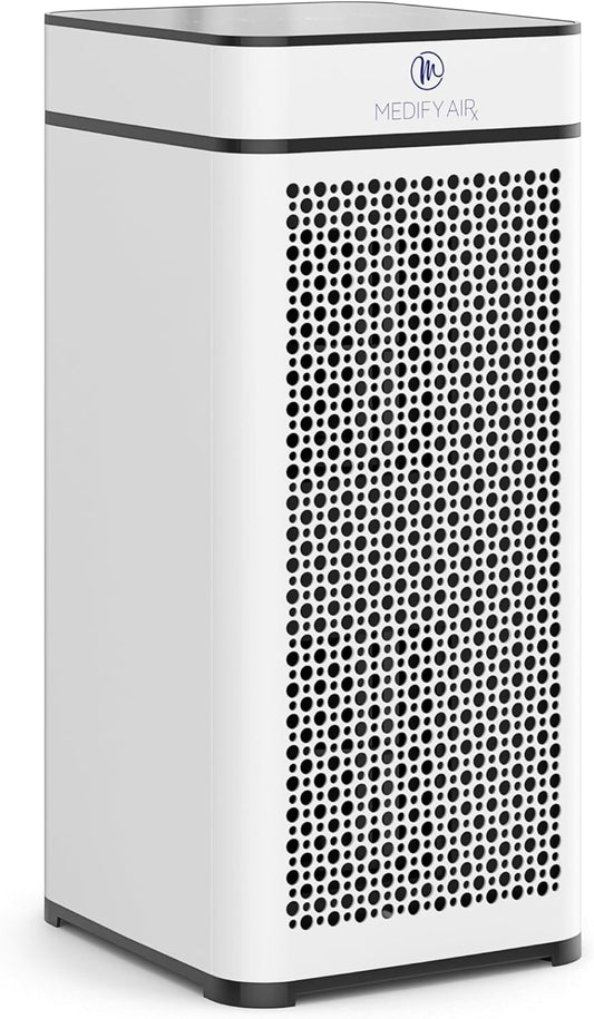 Medify MA-40 Air Purifier with True HEPA H13 Filter | 1,793 Ft² Coverage in 1Hr for Smoke, Wildfires, Odors, Pollen, Pets | Removal to 0.1 Microns | White, 1-Pack